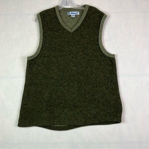 Utility Lambswool Blend V- Neck Vest